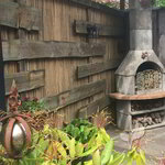 Natuurlijke tuinafscheiding gespleten bamboemat